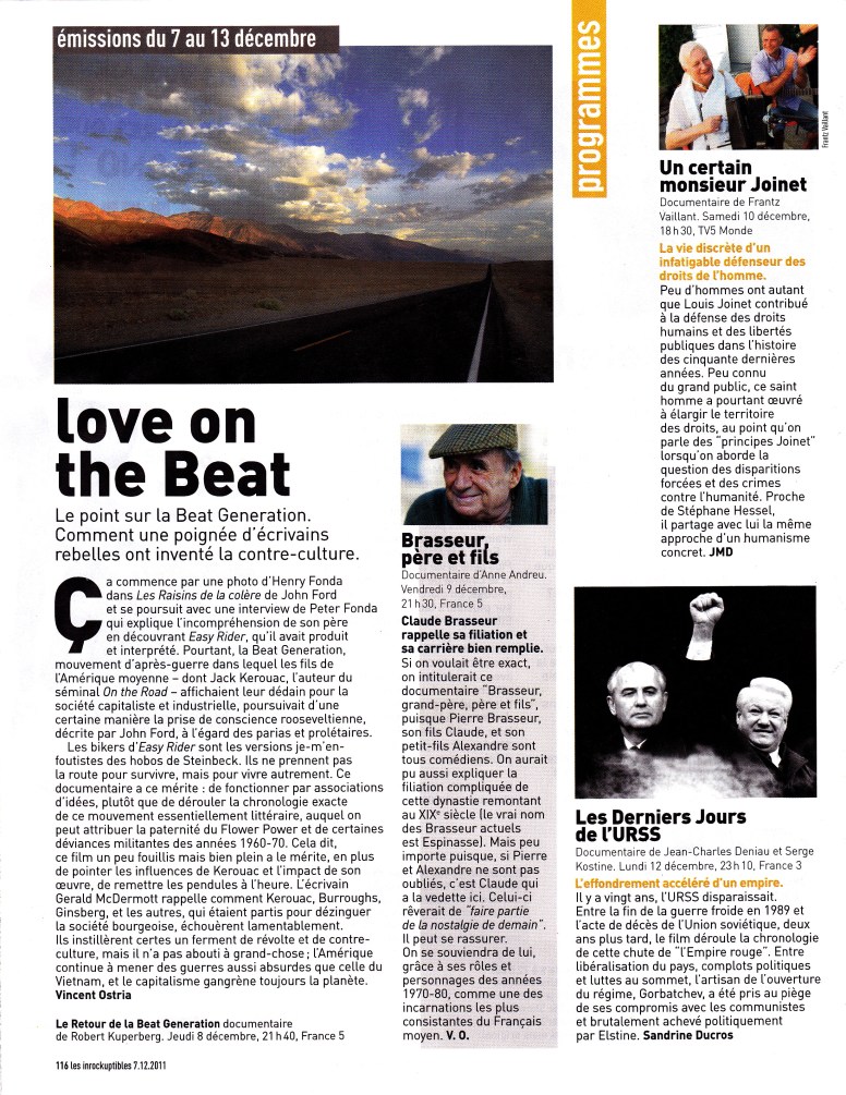 Le retour de la Beat generation Inrocks