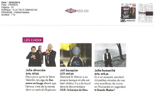 Revue de Presse IOR la banque de Dieu 8