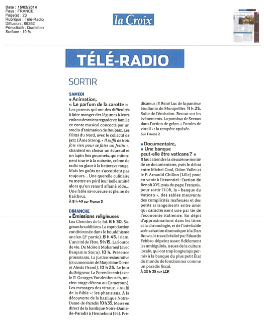 Revue de Presse IOR la banque de Dieu 9