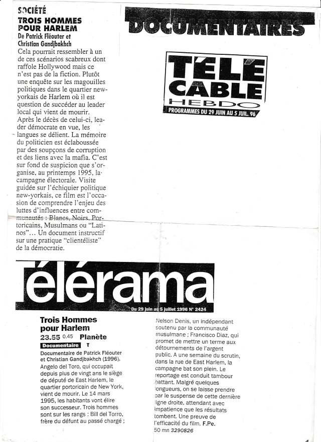 Trois hommes pour Harlem